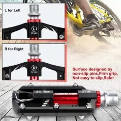 Zacro Mountainbike Pedalen - Aluminium Antislip Duurzame Fietspedalen - Ultrasterk Kleurrijk - CNC Gefreesd 3 Lager Anodiserende Fietspedalen - Voor BMX/MTB Racefiets 9/16" -Fietswereld Verkoop 1200x1200 770