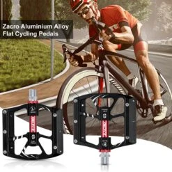 Zacro Mountainbike Pedalen - Aluminium Antislip Duurzame Fietspedalen - Ultrasterk Kleurrijk - CNC Gefreesd 3 Lager Anodiserende Fietspedalen - Voor BMX/MTB Racefiets 9/16" -Fietswereld Verkoop 1200x1200 772