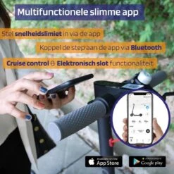 Kick&Move - Elektrische Step - E Scooter - Anti Lek Banden - 32 Km/u - App - LED Verlichting - Cruise Control - Schokbestendige Wielen - Anti Diefstal Optie 34 Kick&Move - Elektrische Step - E Scooter - Anti Lek Banden - 32 Km/u - App - LED Verlichting - Cruise Control - Schokbestendige Wielen - Anti Diefstal Optie -Fietswereld Verkoop 1200x1200 799