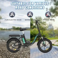 HITWAY Elektrische Fiets - E-Bike - 20 Inch- Fatbike - 250 W- Shimano 7 Versnellingen -Fietswereld Verkoop 1200x1200 88