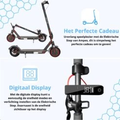 Elektrische Step - Ampes - 35KM Bereik - 350W - Opvouwbaar - 30km/h - 10.5Ah Batterij - 8.5" Anti-Lek Banden - H7 -Fietswereld Verkoop 1200x1200 885