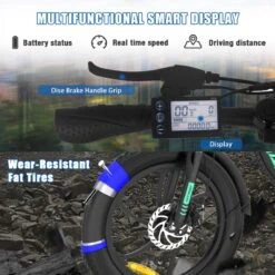 HITWAY Elektrische Fiets - E-Bike - 20 Inch- Fatbike - 250 W- Shimano 7 Versnellingen -Fietswereld Verkoop 1200x1200 90