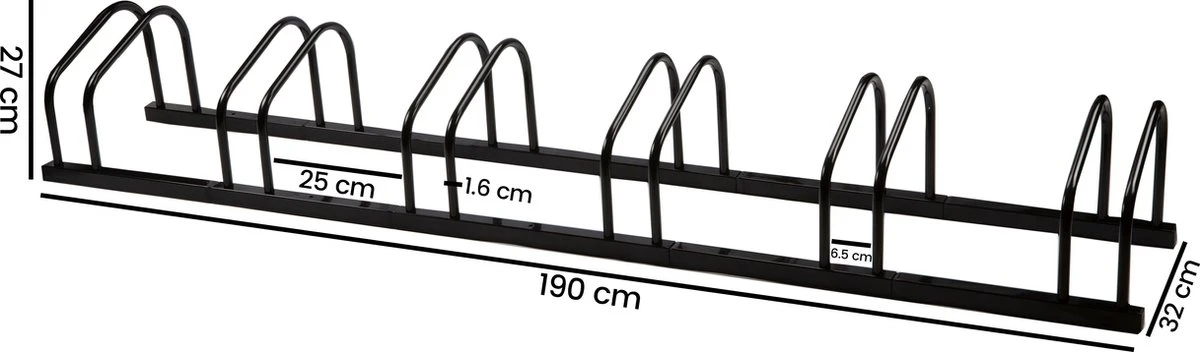 Fietsenrek 6 Fietsen Tom - Zwart - Goets 10 Fietsenrek 6 Fietsen Tom - Zwart - Goets - Afbeelding 8