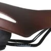 Selle Zadel Comfort Bruin Met Witte Bumpers - Zonder Strop -Fietswereld Verkoop 1200x565 3