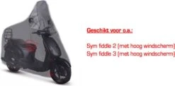 CUHOC Scooterhoes Voor De Sym Fiddle 2 & 3 (Met Hoog Windscherm) Stofvrij / Ademend / Waterdicht Redlabel -Fietswereld Verkoop 1200x592