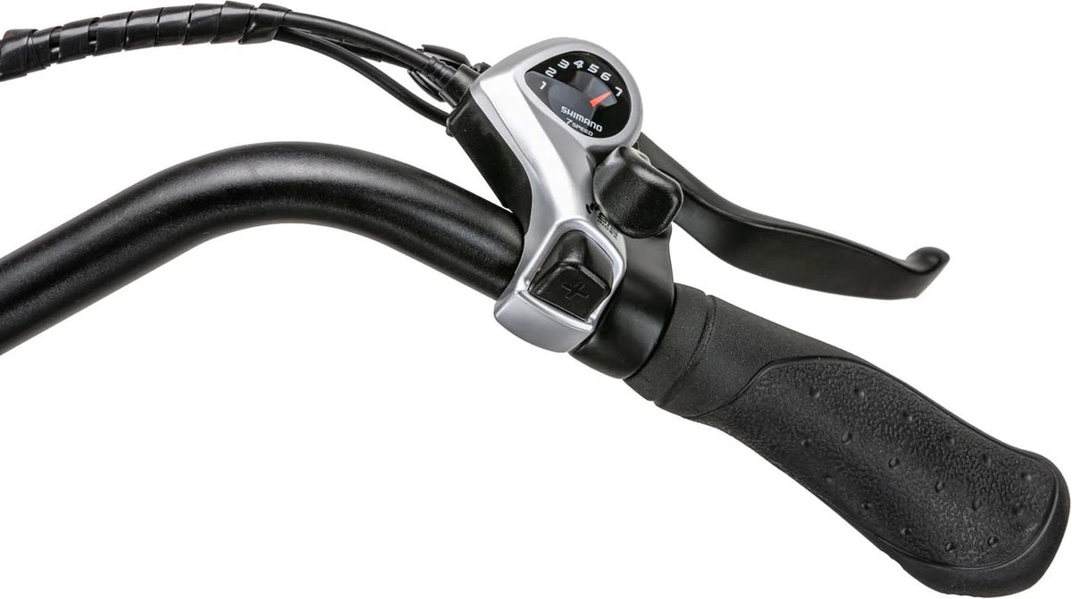 Red6 Elektrische Fiets Brooklyn - E-bike Fiets - 40-65KM | 28 Inch | 250W Motor | Zwart 4 Red6 Elektrische Fiets Brooklyn - E-bike Fiets - 40-65KM | 28 Inch | 250W Motor | Zwart - Afbeelding 2