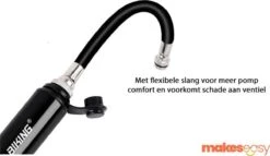Fietspomp Racefiets | Mini Fietspomp | Met Flexible Slang | 8 Bar | Zwart -Fietswereld Verkoop 1200x695