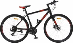 Amigo Control - Mountainbike 28 Inch - Voor Dames En Heren - Met 21 Versnellingen - Zwart/Rood