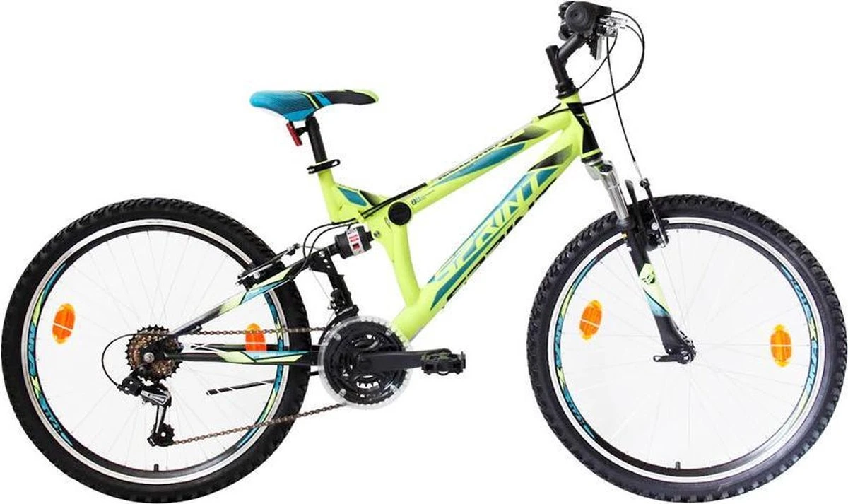 Sprint Element - Mountainbike 24 Inch - Met 18 Versnellingen Shimano - Voor Jongens En Meisjes - Geel - Framemaat:46 Cm - BK21SI0710 R6 2 Sprint Element - Mountainbike 24 Inch - Met 18 Versnellingen Shimano - Voor Jongens En Meisjes - Geel - Framemaat:46 Cm - BK21SI0710 R6