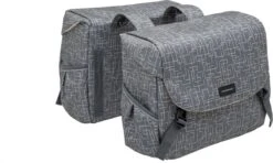 New Looxs Ivy Mondi Joy Dubbele Fietstas - 38 Liter - Walnoot Ivy Grijs/Groen -Fietswereld Verkoop 1200x720 2