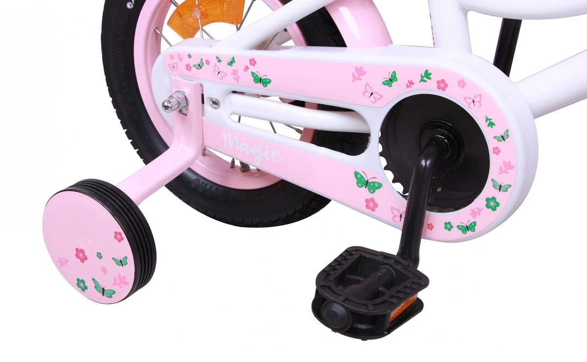 Amigo Magic Meisjesfiets - Kinderfiets 12 Inch - Wit 5 Amigo Magic Meisjesfiets - Kinderfiets 12 Inch - Wit - Afbeelding 3