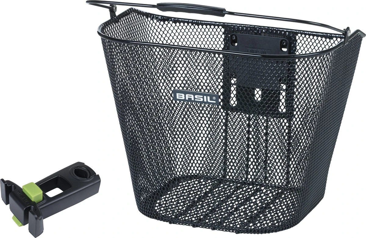 Basil Bremen KF Fietsmand - Voor - Inclusief Bevestigingssysteem - Zwart 3 Basil Bremen KF Fietsmand - Voor - Inclusief Bevestigingssysteem - Zwart
