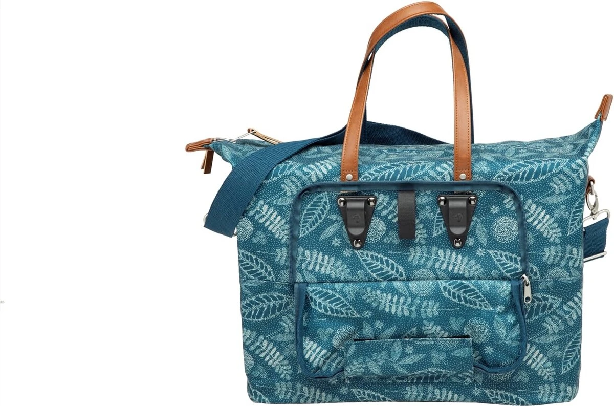 New Looxs Tendo Forest Enkele Fietstas Laptoptas Shopper - 15 Inch Laptopvak - 21 Liter - Blauw 7 New Looxs Tendo Forest Enkele Fietstas Laptoptas Shopper - 15 Inch Laptopvak - 21 Liter - Blauw - Afbeelding 5