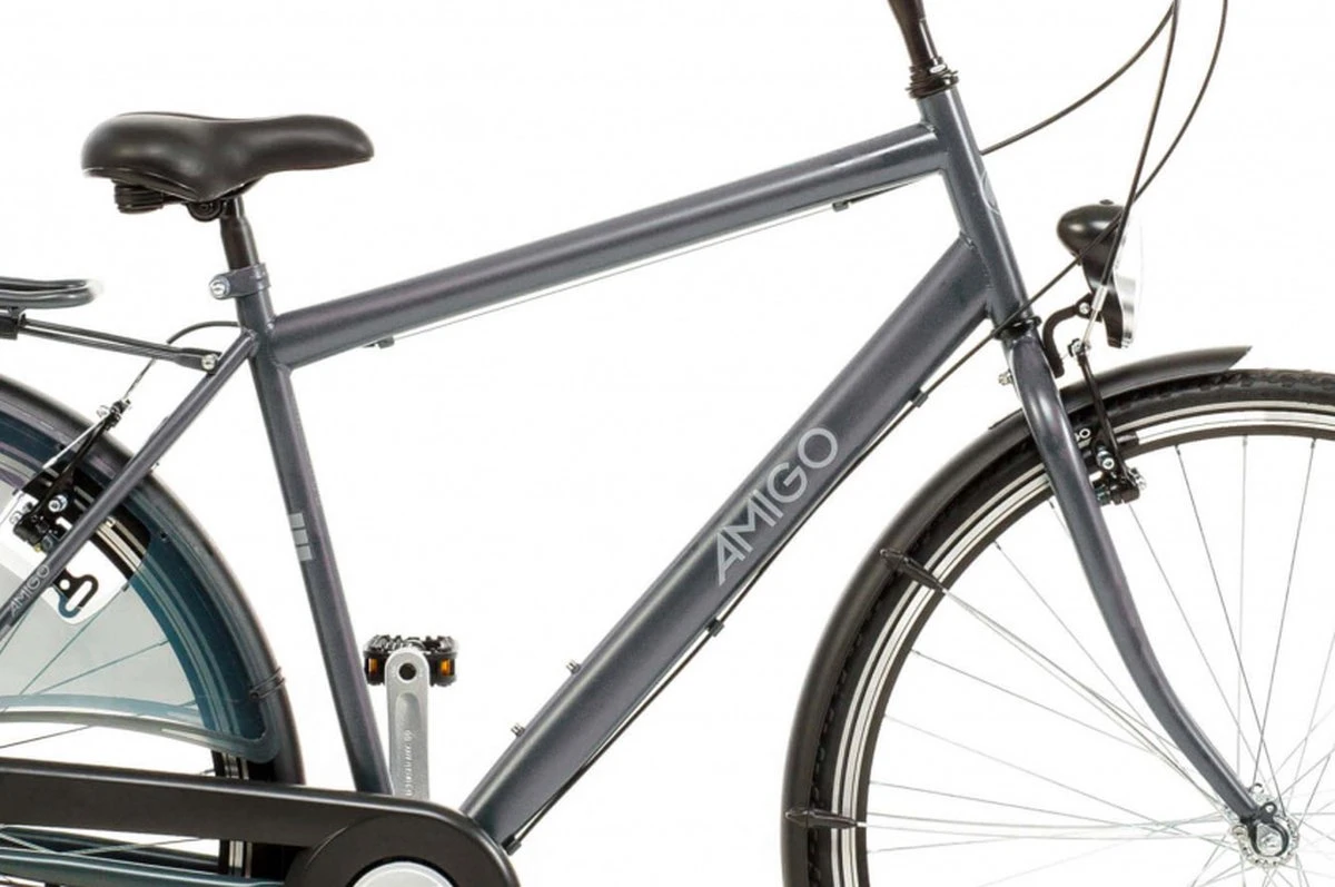 Amigo Bright - Herenfiets 28 Inch - Fiets Met 3 Versnellingen - Antraciet 5 Amigo Bright - Herenfiets 28 Inch - Fiets Met 3 Versnellingen - Antraciet - Afbeelding 3