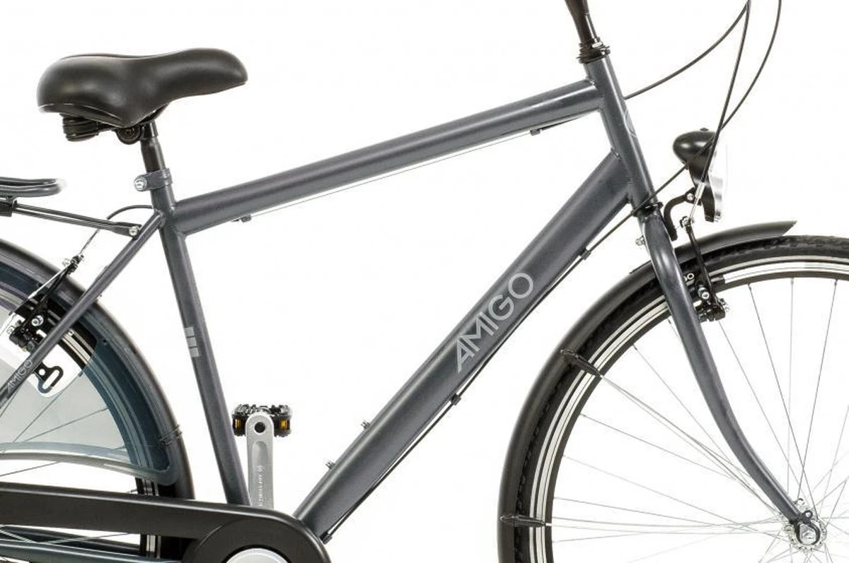 Amigo Bright - Herenfiets 28 Inch - Fiets Met 3 Versnellingen - Antraciet 15 Amigo Bright - Herenfiets 28 Inch - Fiets Met 3 Versnellingen - Antraciet - Afbeelding 13