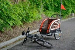 Fietskar Voor Kinderen - Met Buggyfunctie - En Schokbrekers - Rood -Fietswereld Verkoop 1200x800 146
