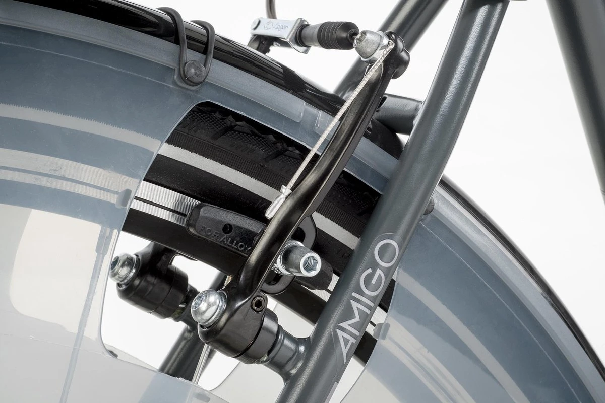 Amigo Bright - Herenfiets 28 Inch - Fiets Met 3 Versnellingen - Antraciet 10 Amigo Bright - Herenfiets 28 Inch - Fiets Met 3 Versnellingen - Antraciet - Afbeelding 8