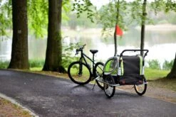Fietkar - 2 Kinderen - Met Schokbreker - Lime -Fietswereld Verkoop 1200x801 8