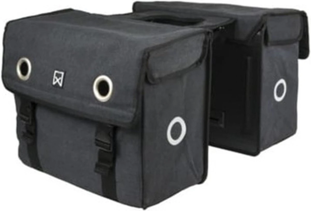 Willex Dubbele Canvas Tas 52 Liter Zwart 6 Willex Dubbele Canvas Tas 52 Liter Zwart - Afbeelding 4