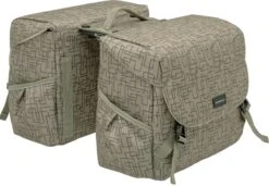 New Looxs Ivy Mondi Joy Dubbele Fietstas - 38 Liter - Walnoot Ivy Grijs/Groen -Fietswereld Verkoop 1200x833 2