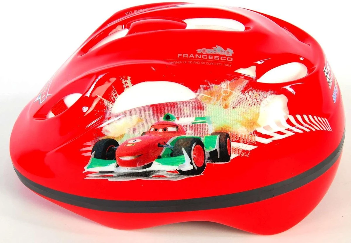 Mickey Mouse Disney Cars Fietshelm - Rood - 51-55 Cm 6 Mickey Mouse Disney Cars Fietshelm - Rood - 51-55 Cm - Afbeelding 4