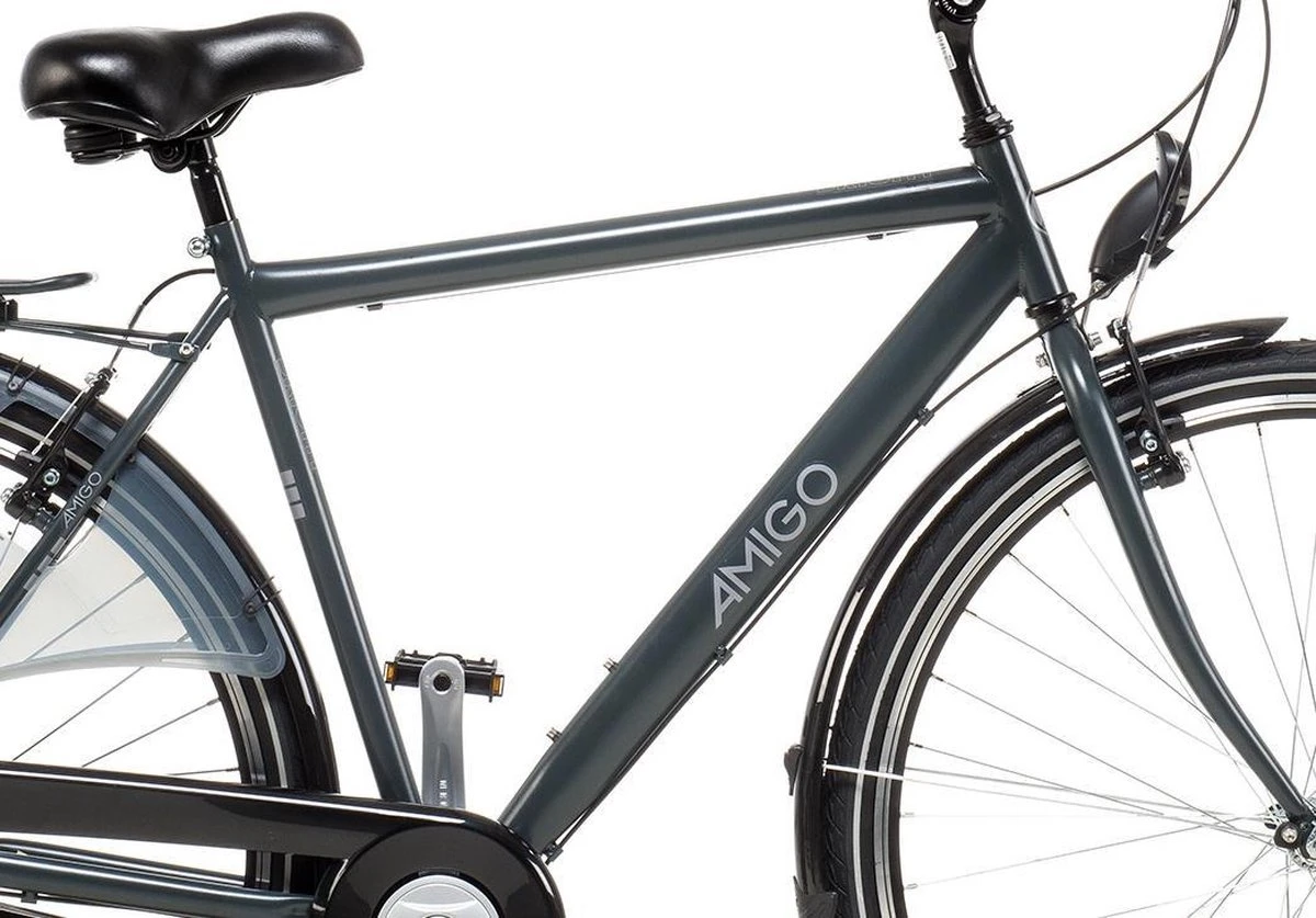 Amigo Bright - Herenfiets 28 Inch - Fiets Met 3 Versnellingen - Antraciet 12 Amigo Bright - Herenfiets 28 Inch - Fiets Met 3 Versnellingen - Antraciet - Afbeelding 10