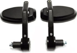Bar End Spiegels - Motor Spiegels - Stuurspiegel - Universeel - 7/8 ''22mm - Zwart