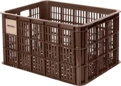 Basil Fietskrat L - Groot - 40 Liter - Bruin -Fietswereld Verkoop 1200x849 3