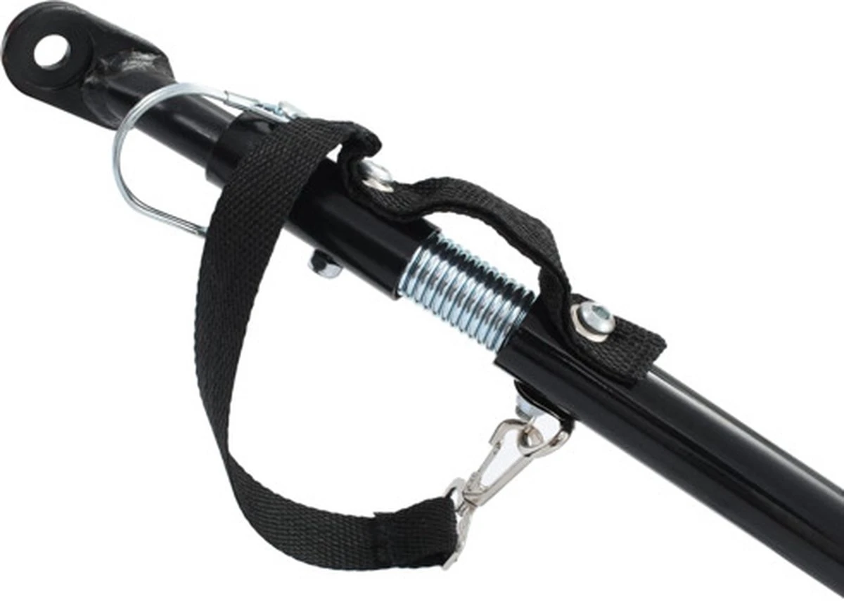 VidaXL Fietskar 130x73x48.5 Cm Staal Zwart 11 VidaXL Fietskar 130x73x48.5 Cm Staal Zwart - Afbeelding 9