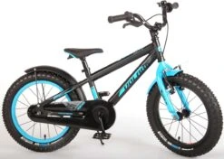 Volare Rocky Kinderfiets - 16 Inch - Zwart Blauw - 95% Afgemonteerd - Prime Collection -Fietswereld Verkoop 1200x857