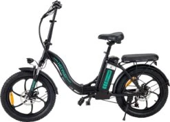 Hitway BK6 Elektrische Fiets | Opvouwbare E-bike | 20 Inch Fat Tire | 350W Motor | 10Ah | Zwart/Groen -Fietswereld Verkoop 1200x865 1
