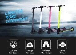 * SUPERDEAL * Techno LITE - Elektrische Step - Super Lichtgewicht - 23 Km/u - 3 Rijstanden - Opvouwbaar - Met LED Verlichting Voor & Achter - Wit -Fietswereld Verkoop 1200x865 5