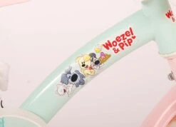 Volare Woezel & Pip Kinderfiets - Meisjes - 10 Inch - Mint Blauw/Roze - Doortrapper -Fietswereld Verkoop 1200x867