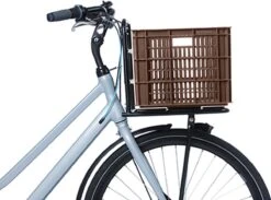 Basil Fietskrat L - Groot - 40 Liter - Bruin -Fietswereld Verkoop 1200x887 1