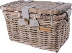 Basil Denton Fietsmand M - Voor - Rotan - Grijs - Medium -Fietswereld Verkoop 1200x889 2
