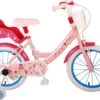 Volare Disney Princess Kinderfiets - Meisjes - 16 Inch - Roze Blauw - Twee Handremmen -Fietswereld Verkoop 1200x890