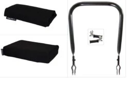 Bagagedrager-kussen, Rug-rolkussentje Incl. Voetsteuntjes En Rugleuning, Complete Set -Fietswereld Verkoop 1200x900 60