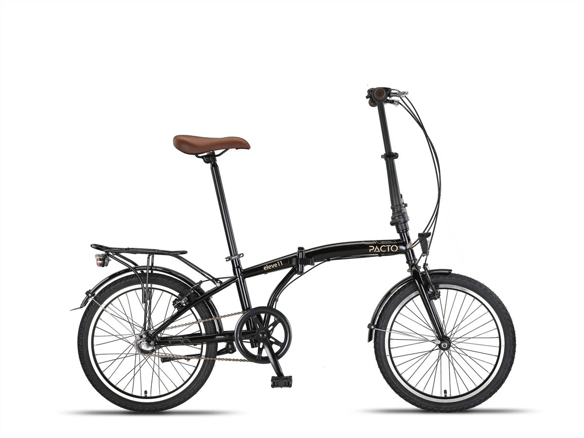 PACTO ELEVEN FOLDING BIKE BLACK/GOLD 3v VOUWFIETS PLOOIFIETS 3 PACTO ELEVEN FOLDING BIKE BLACK/GOLD 3v VOUWFIETS PLOOIFIETS