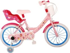 Volare Disney Princess Kinderfiets - Meisjes - 16 Inch - Roze Blauw - Twee Handremmen -Fietswereld Verkoop 1200x902 4