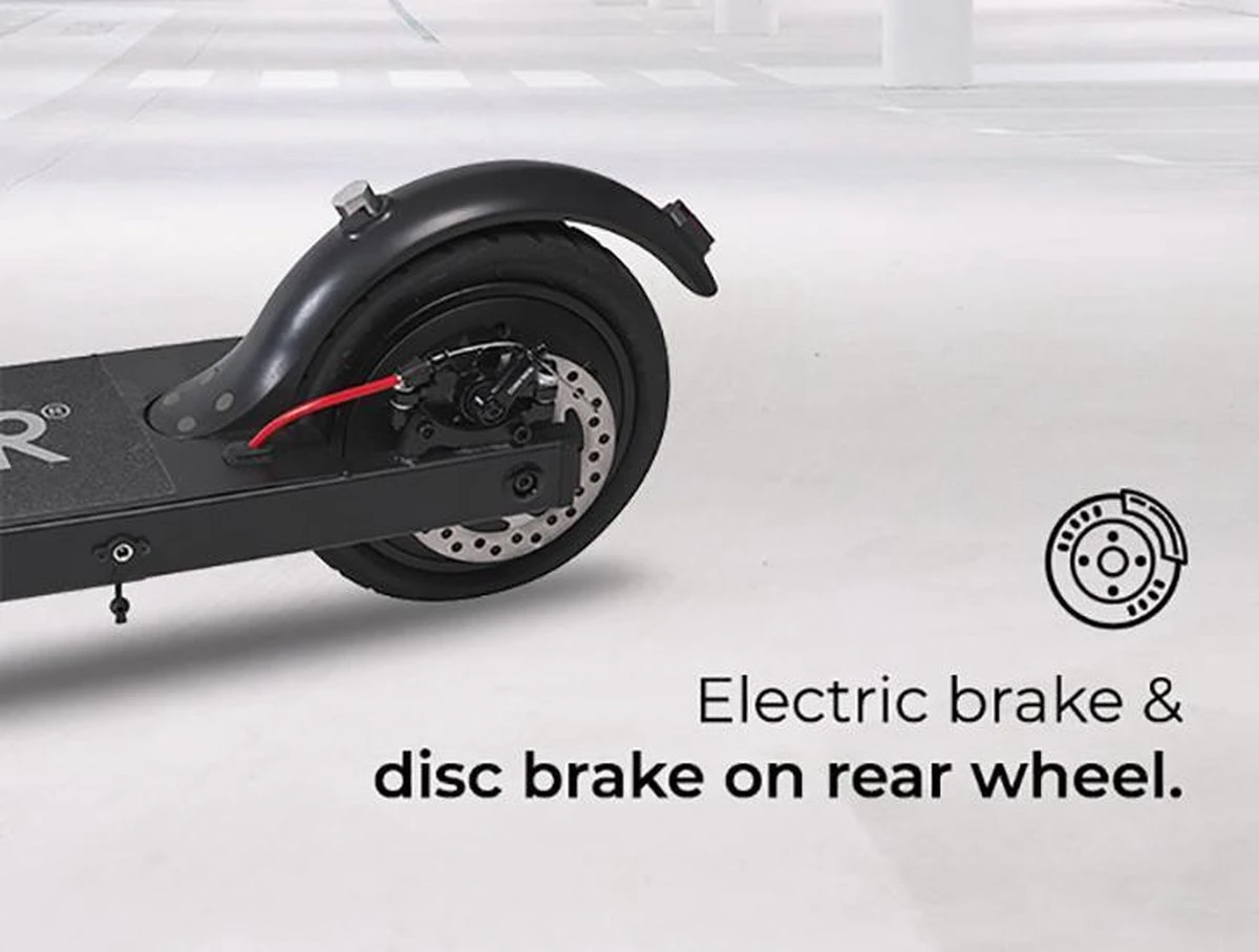 Denver Elektrische Step Volwassenen 20 Km/u - Tot 18km Actieradius - 350W - Inklapbaar - 8.5" Wielen - Aluminium Frame - LED Verlichting - SEL-85350 - Zwart 8 Denver Elektrische Step Volwassenen 20 Km/u - Tot 18km Actieradius - 350W - Inklapbaar - 8.5" Wielen - Aluminium Frame - LED Verlichting - SEL-85350 - Zwart - Afbeelding 6