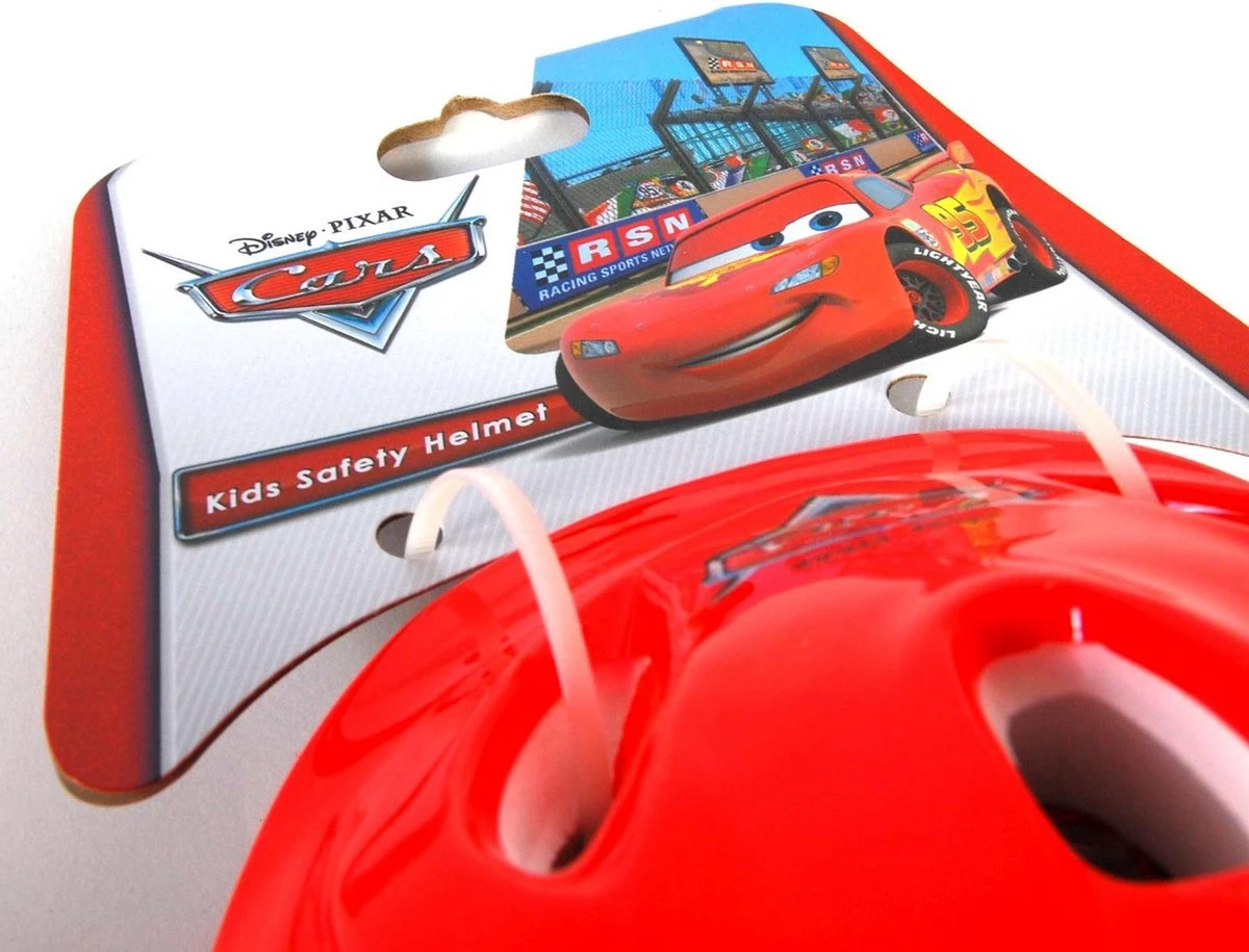 Mickey Mouse Disney Cars Fietshelm - Rood - 51-55 Cm 4 Mickey Mouse Disney Cars Fietshelm - Rood - 51-55 Cm - Afbeelding 2