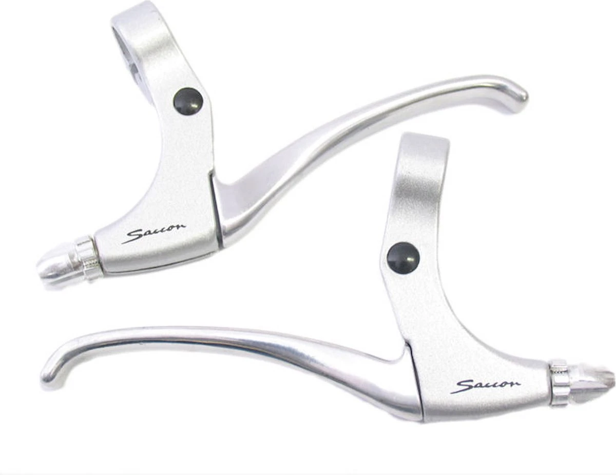 Remgreepset Saccon Voor Rollerbrake - 4 Vingers - Satin / Zilver 3 Remgreepset Saccon Voor Rollerbrake - 4 Vingers - Satin / Zilver