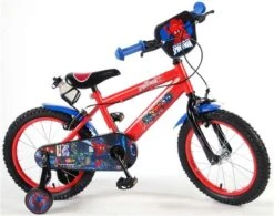 Marvel Spider-Man Kinderfiets - Jongens - 16 Inch - Blauw/Rood -Fietswereld Verkoop 1200x947