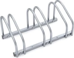 Monzana Fietsenstandaard – Voor 3 Fietsen 71x32x27cm - Zilver
