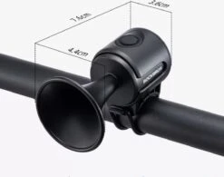 Rockbros Elektrische Fietshoorn - Fietsbellen - Fietstoeter - Zwart - Waterbestendig -Fietswereld Verkoop 1200x949 1