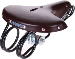 Lepper L-85 Hammock Fietszadel - Leer - Heren - Bruin -Fietswereld Verkoop 1200x958