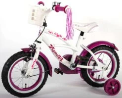 Volare Heart Cruiser Kinderfiets - Meisjes - 12 Inch - Wit Paars -Fietswereld Verkoop 1200x961