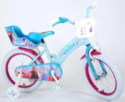 Volare Disney Frozen 2 - Kinderfiets - Meisjes - 16 Inch - Blauw/Paars -Fietswereld Verkoop 1200x981