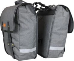 Dubbele Fietstas Grijs/zwart - Kleine Fietstas Dubbel - Fietstassen Waterdicht - 23 Liter - Fluorescerend - Stevige Fietstas -Fietswereld Verkoop 1200x984