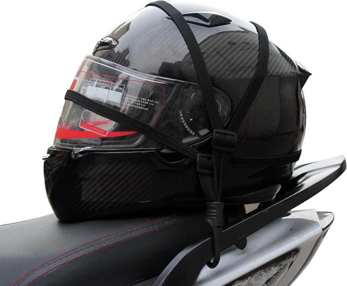 Spinbinder Voor Motor, Fiets, En Scooter - Zwart 6 Spinbinder Voor Motor, Fiets, En Scooter - Zwart - Afbeelding 4